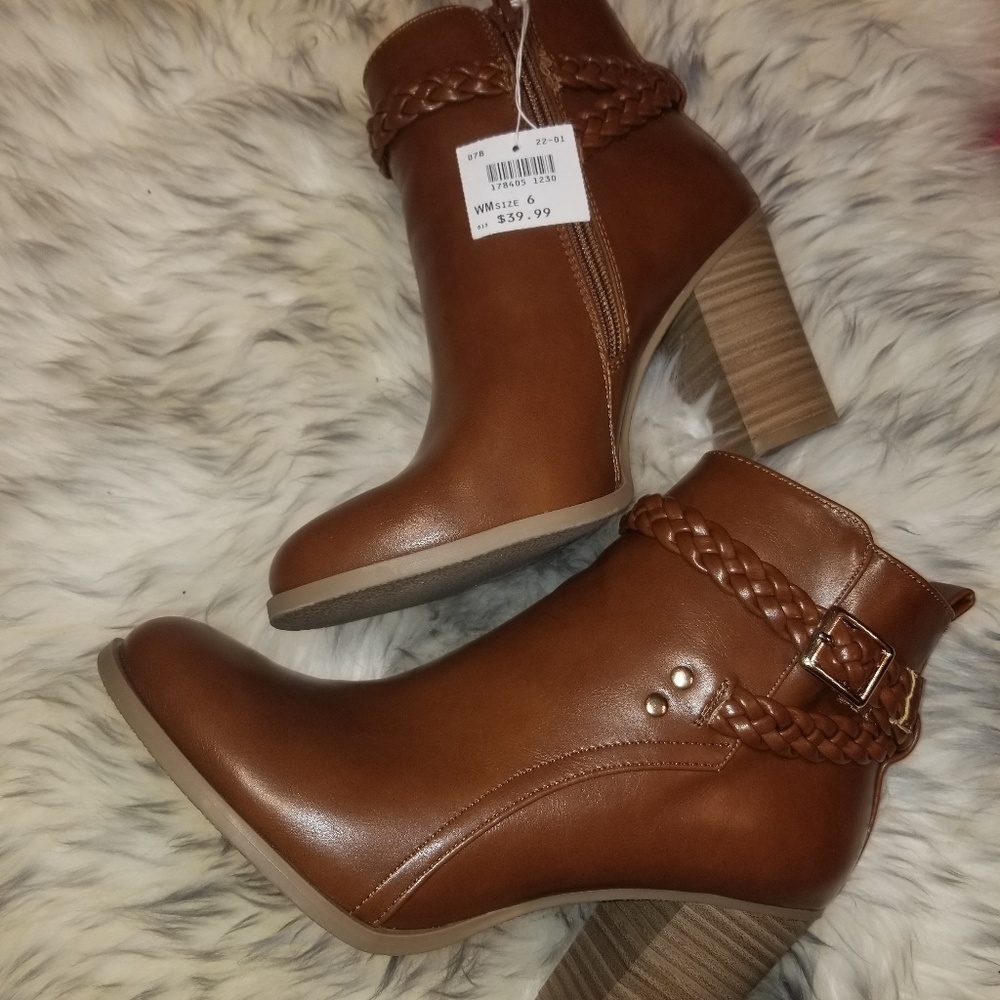 Brown booties